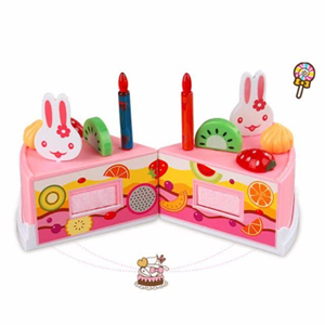 کیک تولد سنسور دار موزیکال صورتی Birthday Cake_اسباب بازی